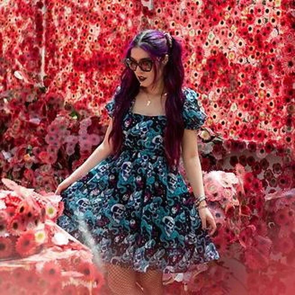 Sourpuss summer cute Puff dress, short selkie style dresses size small! Like new